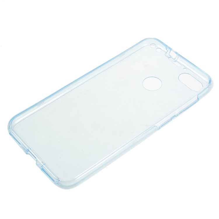 2-in-1 Front + Back Touchable TPU Mobile Casing for Huawei P9 lite mini/Y6 Pro (2017)/ Enjoy 7 - Blue-2