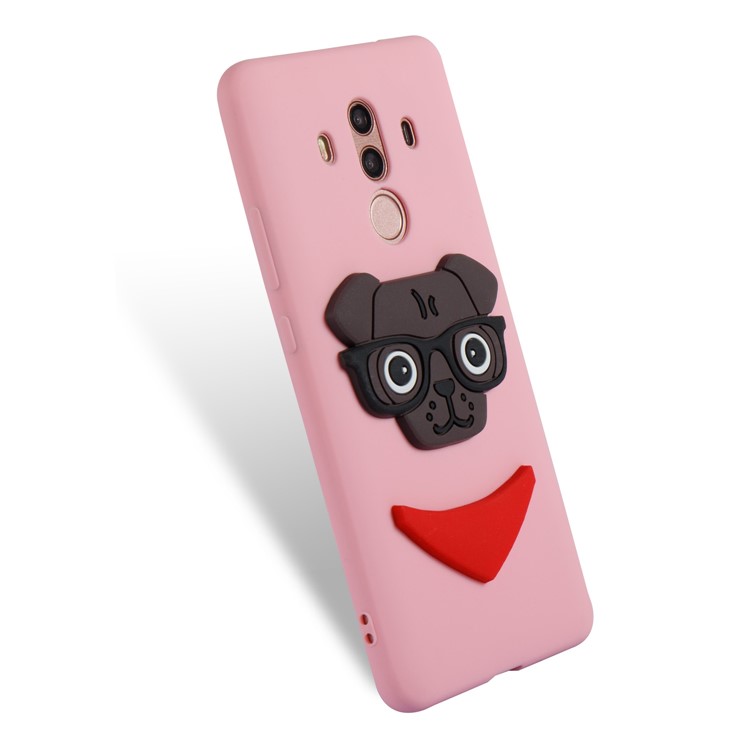 Cute 3D Puppy TPU Soft Phone Casing for Huawei Mate 10 Pro - Pink-6