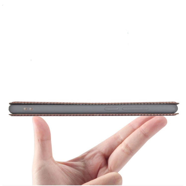 Business Style PU Leather Stand Case for Huawei Honor V10 / Honor View 10 - Brown-10