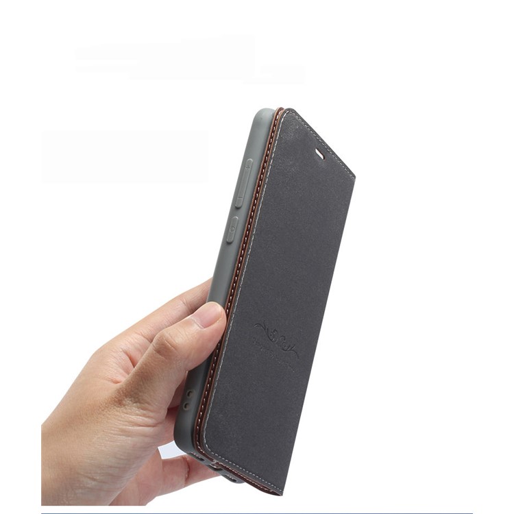 Business Style PU Leather Stand Cover for Huawei Honor V10 / Honor View 10 - Black-2