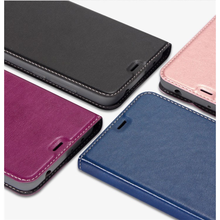 Business Style PU Leather Stand Cover for Huawei Honor V10 / Honor View 10 - Black-3
