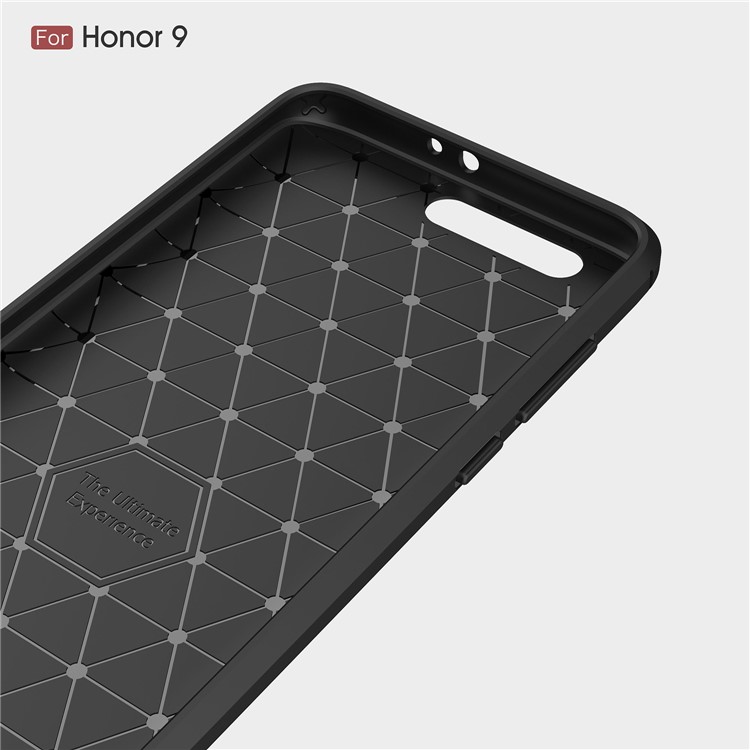 50Pcs/Set Carbon Fiber Texture Brushed TPU Mobile Phone Case for Huawei Honor 9 - Black-5