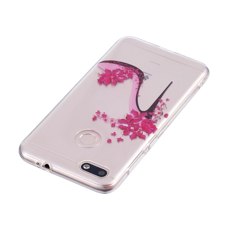 Clear IMD TPU Gel Back Casing for Huawei P9 lite mini/Y6 Pro (2017)/Enjoy 7 - High-heeled Shoes-5