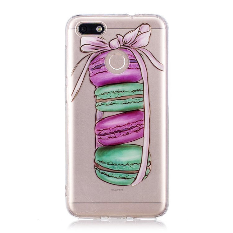 Clear IMD TPU Gel Mobile Phone Case for Huawei P9 lite mini/Y6 Pro (2017)/Enjoy 7 - Macaroons-1