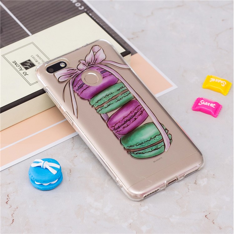Clear IMD TPU Gel Mobile Phone Case for Huawei P9 lite mini/Y6 Pro (2017)/Enjoy 7 - Macaroons-2