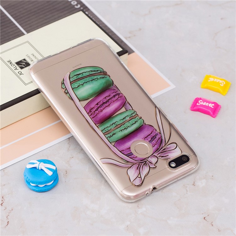 Clear IMD TPU Gel Mobile Phone Case for Huawei P9 lite mini/Y6 Pro (2017)/Enjoy 7 - Macaroons-3