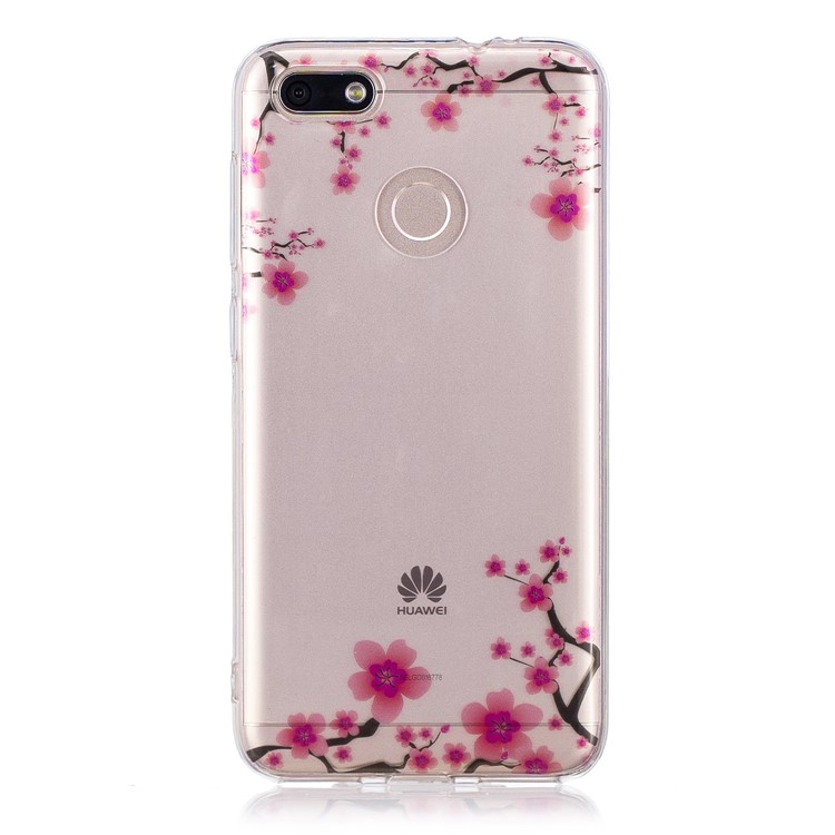 Clear IMD Soft TPU Gel Back Cell Phone Case for Huawei P9 lite mini/Y6 Pro (2017)/Enjoy 7 - Wintersweet-1
