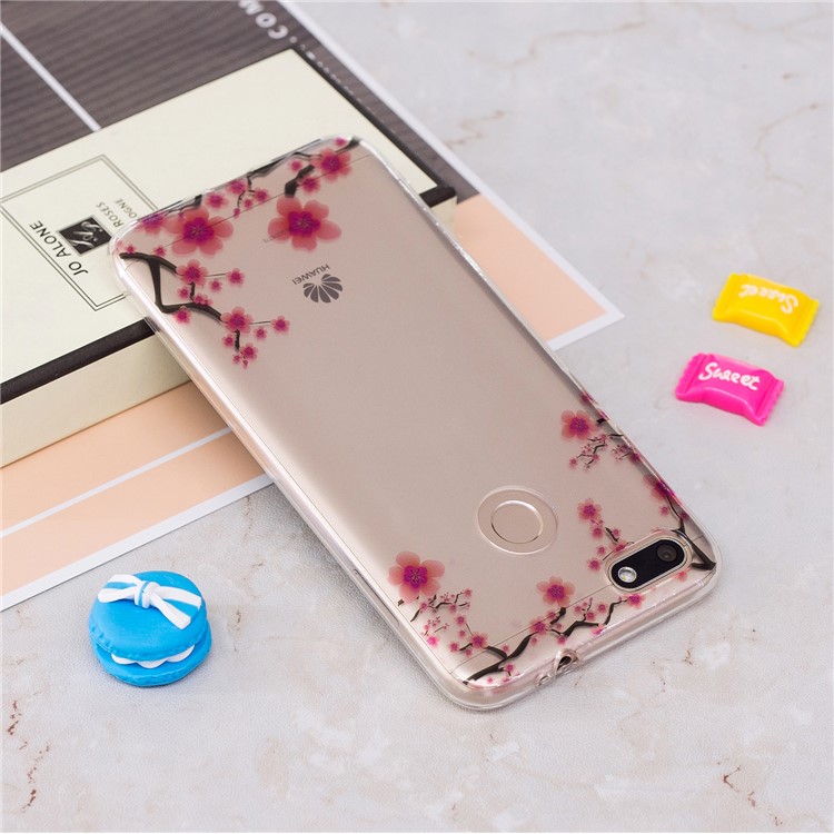 Clear IMD Soft TPU Gel Back Cell Phone Case for Huawei P9 lite mini/Y6 Pro (2017)/Enjoy 7 - Wintersweet-3