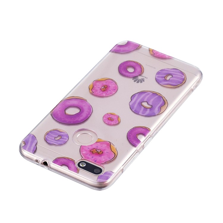 Clear IMD TPU Gel Protective Case for Huawei P9 lite mini/Y6 Pro (2017)/Enjoy 7 - Doughnuts-5