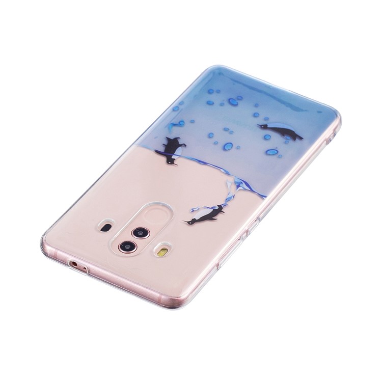 Pattern Printing IMD Soft TPU Cover for Huawei Mate 10 Pro - Penguin-5