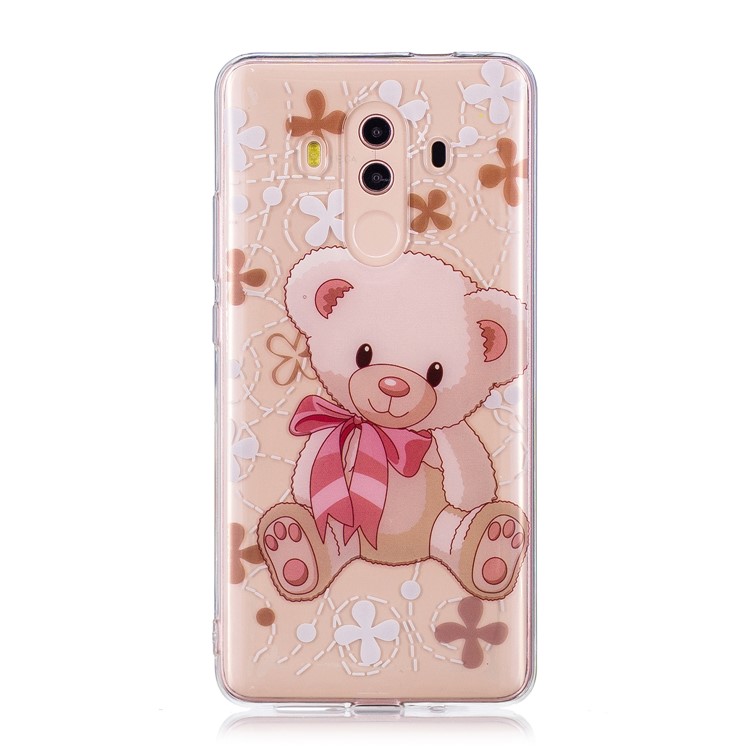 Pattern Printing IMD Soft TPU Phone Case for Huawei Mate 10 Pro - Cute Bear-1