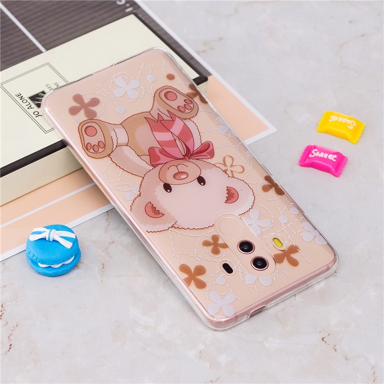 Pattern Printing IMD Soft TPU Phone Case for Huawei Mate 10 Pro - Cute Bear-3