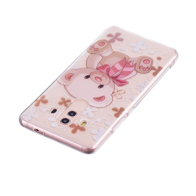 Pattern Printing IMD Soft TPU Phone Case for Huawei Mate 10 Pro - Cute Bear-5