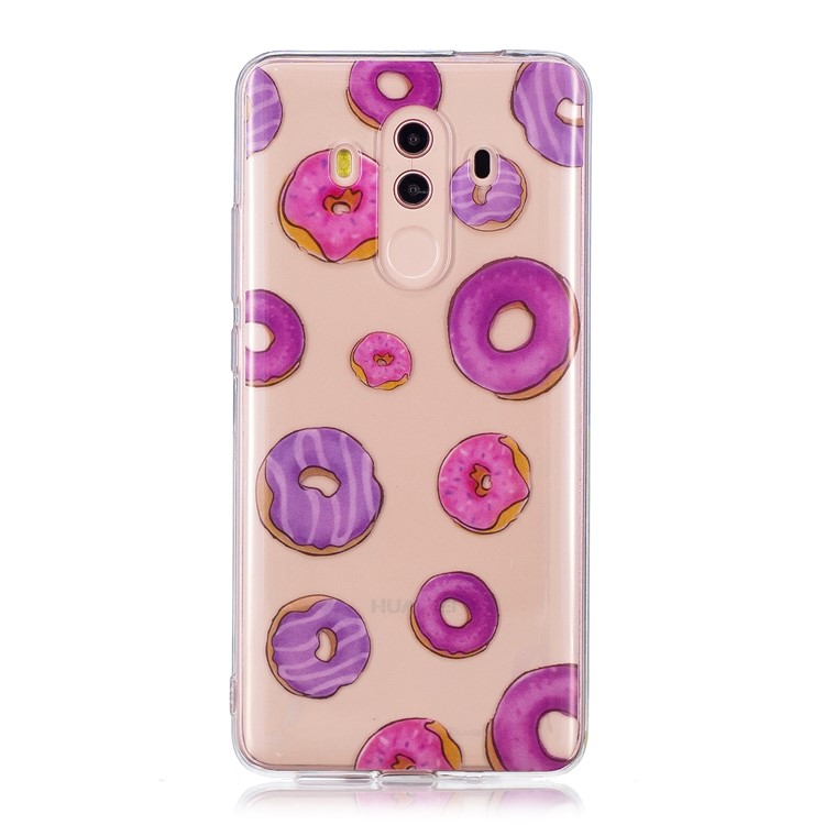 Pattern Printing IMD Soft TPU Phone Cover for Huawei Mate 10 Pro - Doughnuts-1