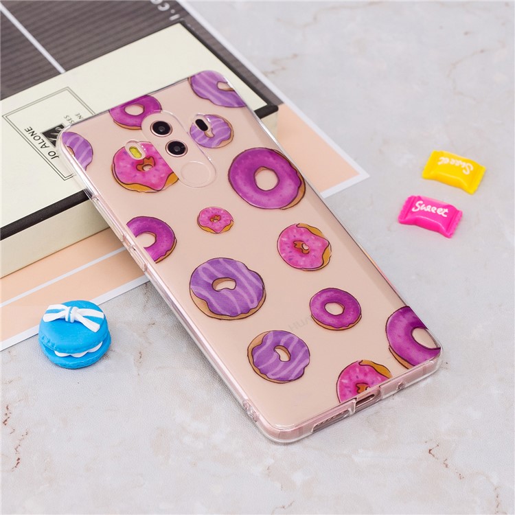 Pattern Printing IMD Soft TPU Phone Cover for Huawei Mate 10 Pro - Doughnuts-2