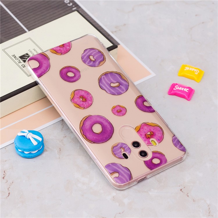 Pattern Printing IMD Soft TPU Phone Cover for Huawei Mate 10 Pro - Doughnuts-3