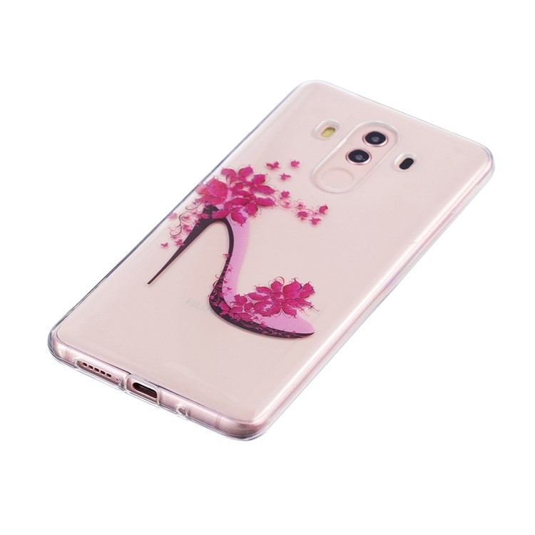 Patterned IMD Soft TPU Mobile Case for Huawei Mate 10 Pro - High Heel Shoe-4