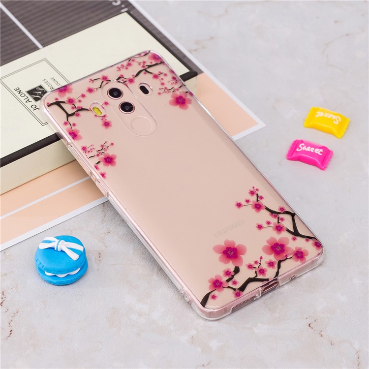Pattern Printing IMD Soft TPU Mobile Shell for Huawei Mate 10 Pro - Wintersweet-2