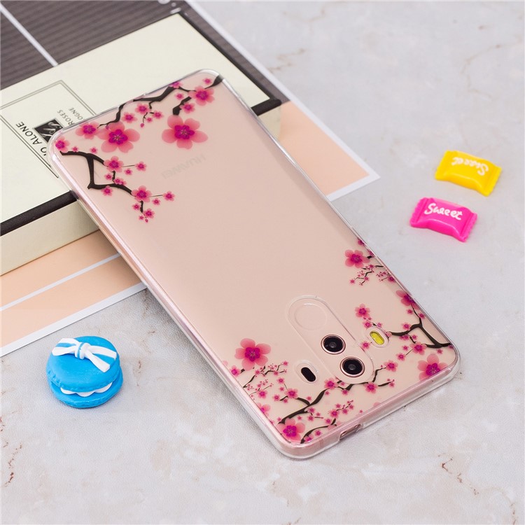 Pattern Printing IMD Soft TPU Mobile Shell for Huawei Mate 10 Pro - Wintersweet-3