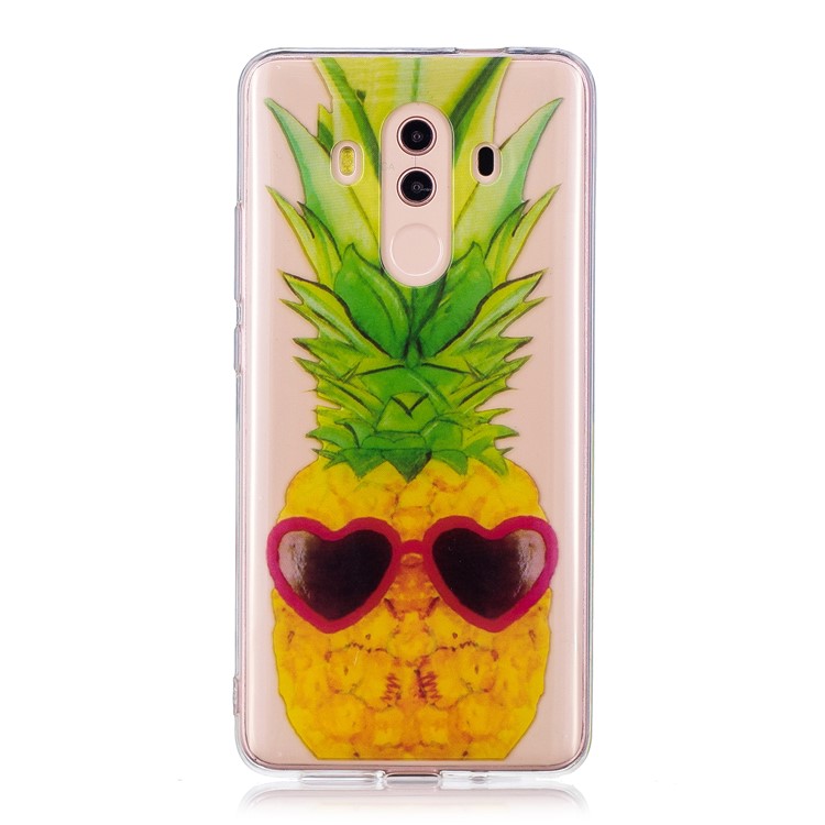 Pattern Printing IMD Soft TPU Case Accessory for Huawei Mate 10 Pro - Pineapple-1