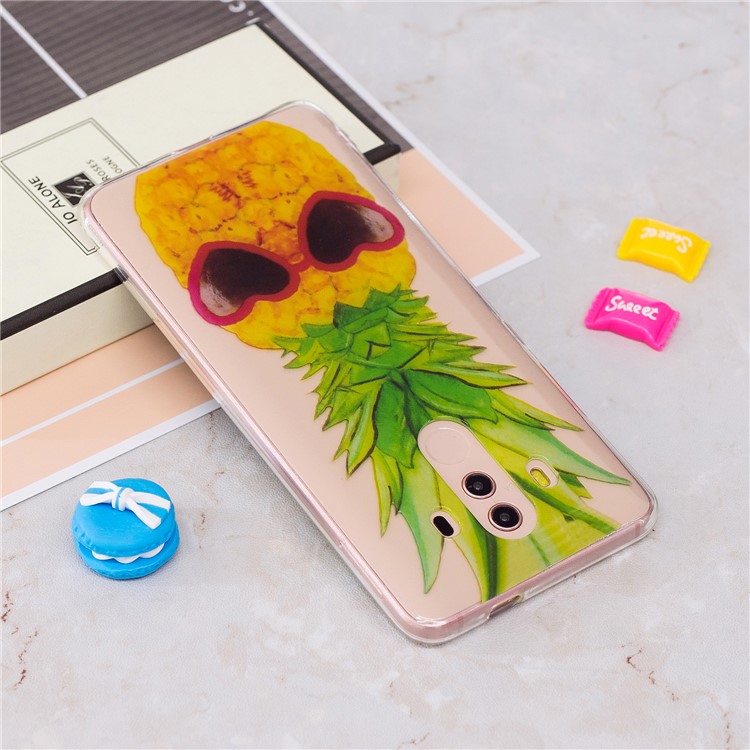 Pattern Printing IMD Soft TPU Case Accessory for Huawei Mate 10 Pro - Pineapple-3