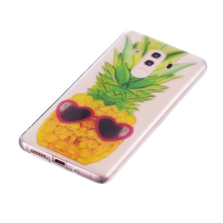 Pattern Printing IMD Soft TPU Case Accessory for Huawei Mate 10 Pro - Pineapple-4