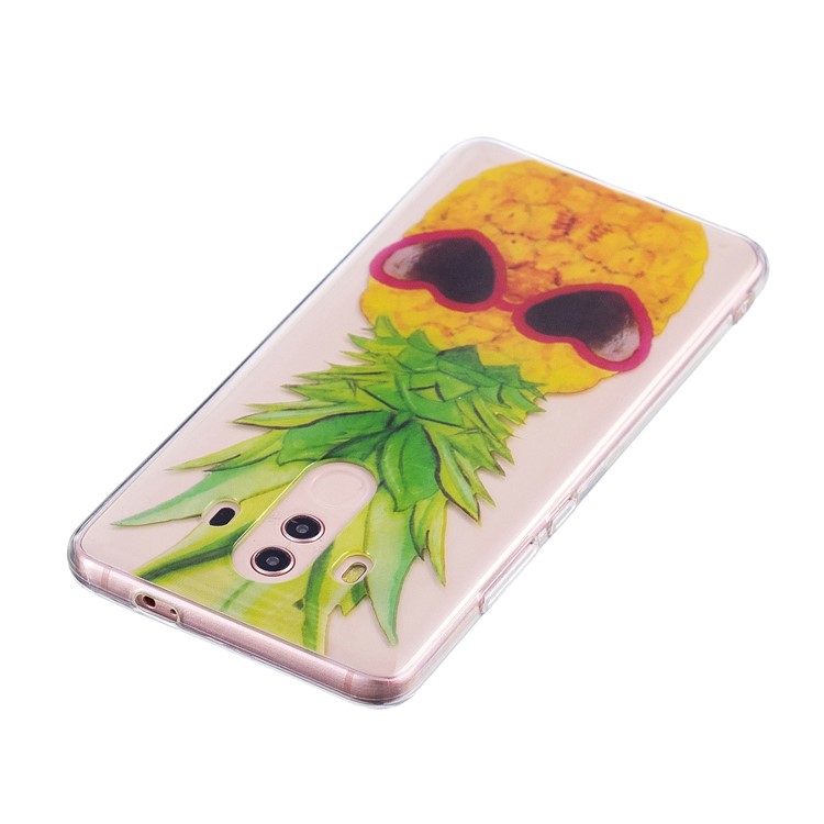 Pattern Printing IMD Soft TPU Case Accessory for Huawei Mate 10 Pro - Pineapple-5