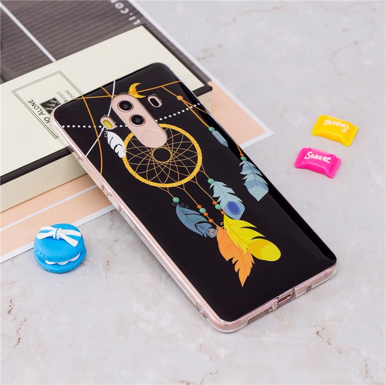 Patterned Noctilucent IMD Soft TPU Gel Accessory Casing for Huawei Mate 10 Pro - Dream Catcher-2