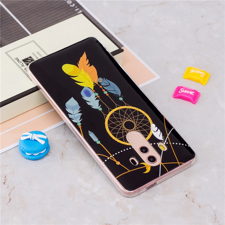 Patterned Noctilucent IMD Soft TPU Gel Accessory Casing for Huawei Mate 10 Pro - Dream Catcher-3