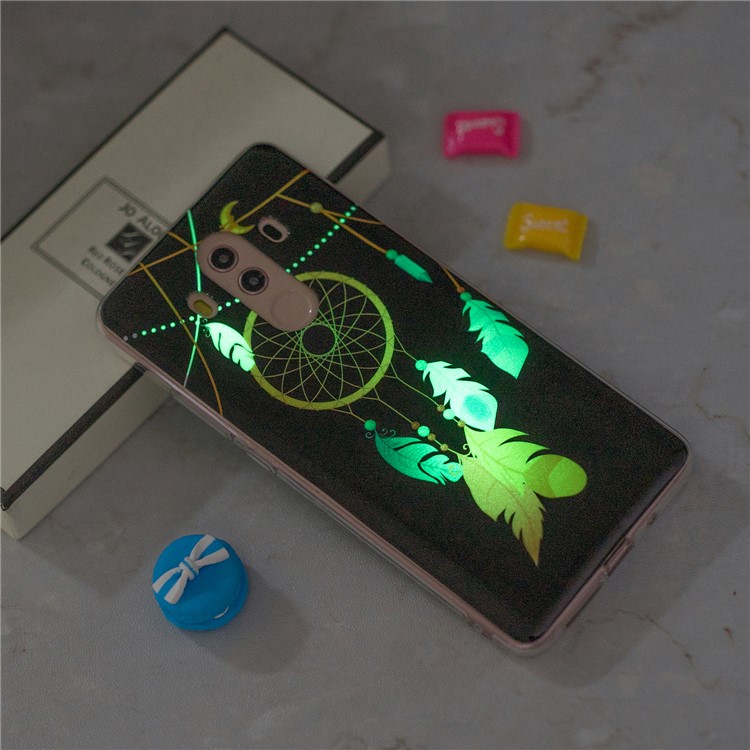 Patterned Noctilucent IMD Soft TPU Gel Accessory Casing for Huawei Mate 10 Pro - Dream Catcher-6