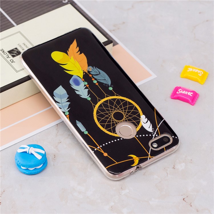 Luminous Patterned IMD TPU Back Case for Huawei P9 lite mini/Y6 Pro (2017)/Enjoy 7 - Dream Catcher-3