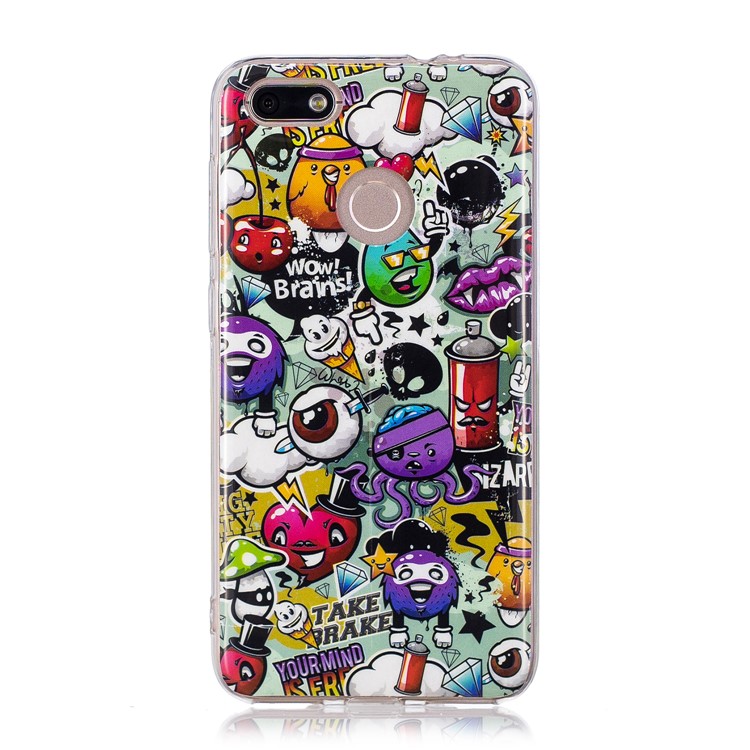 Luminous Patterned IMD TPU Back Shell for Huawei P9 lite mini/Y6 Pro (2017)/Enjoy 7 - Sundry Pattern-1