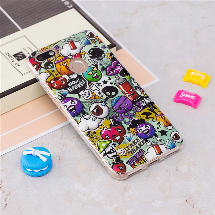 Luminous Patterned IMD TPU Back Shell for Huawei P9 lite mini/Y6 Pro (2017)/Enjoy 7 - Sundry Pattern-2