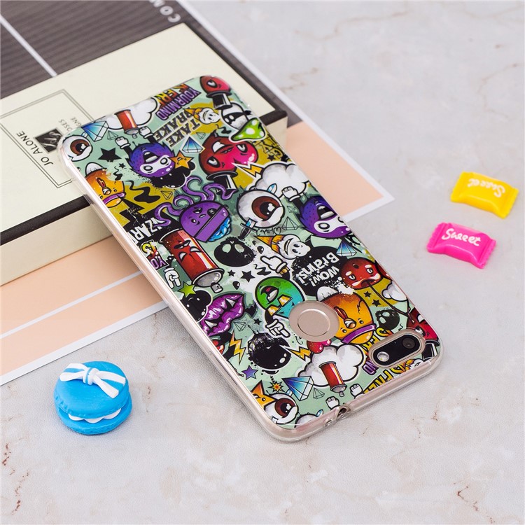 Luminous Patterned IMD TPU Back Shell for Huawei P9 lite mini/Y6 Pro (2017)/Enjoy 7 - Sundry Pattern-3