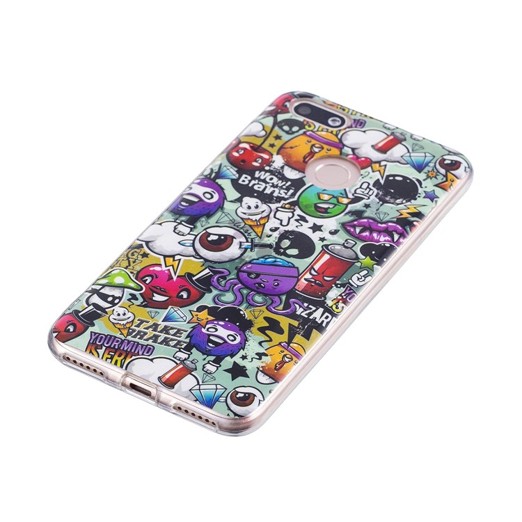 Luminous Patterned IMD TPU Back Shell for Huawei P9 lite mini/Y6 Pro (2017)/Enjoy 7 - Sundry Pattern-4