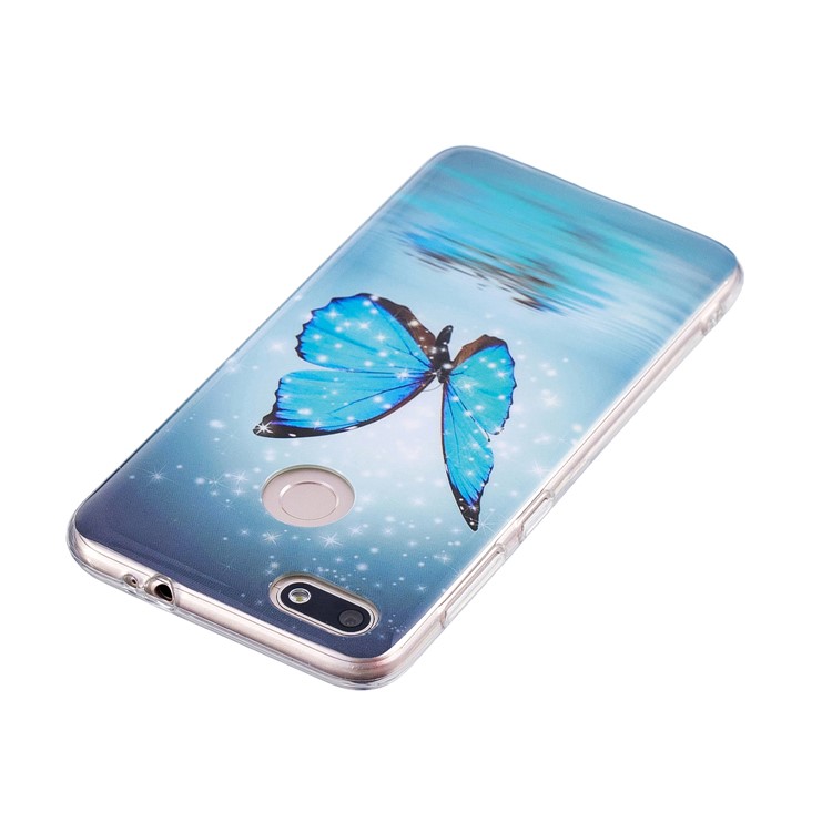Luminous Patterned IMD TPU Protective Cover for Huawei P9 lite mini/Y6 Pro (2017)/Enjoy 7 - Butterfly-5