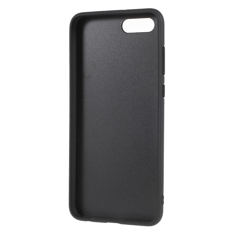 PU Leather Coated TPU Kickstand Card Holder Case for Huawei Honor V10/View 10 - Black-6