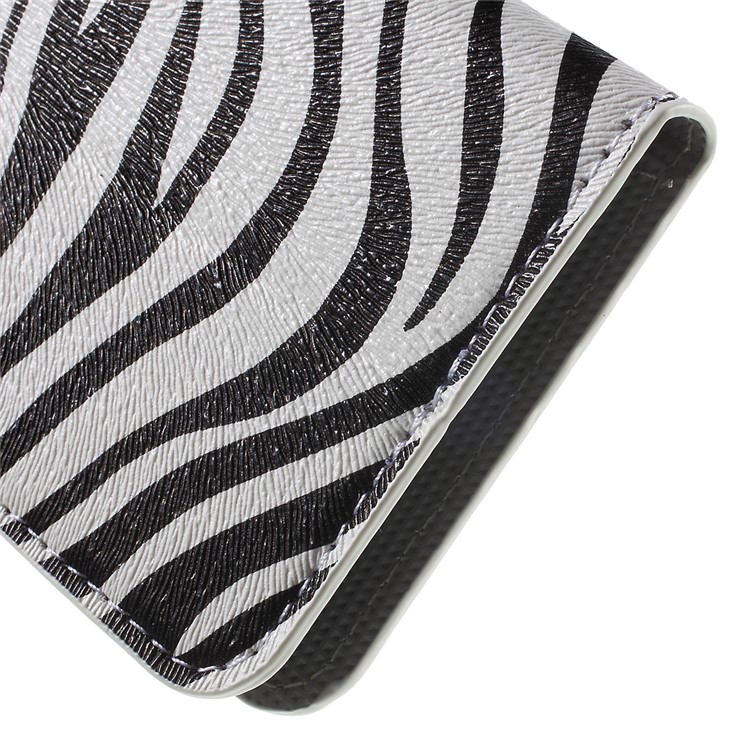 Diary Style Wallet Leather Case for Huawei Honor 4A / Y6 - Zebra Stripes-9