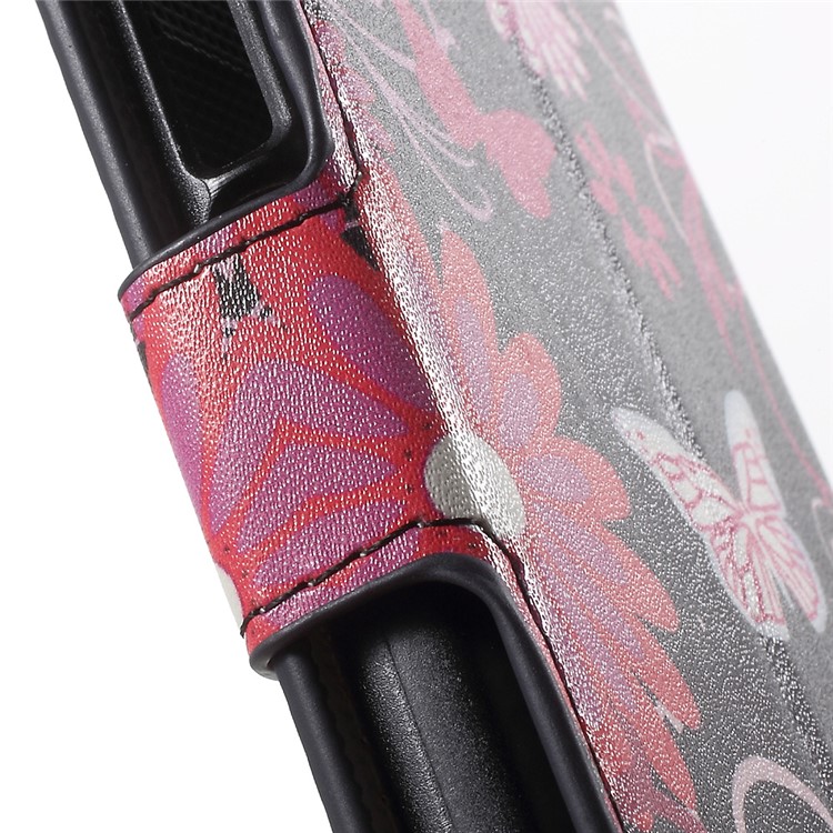 Diary Style Stand Leather Shell for Huawei Honor 4A / Y6 - Butterflies and Flowers-7