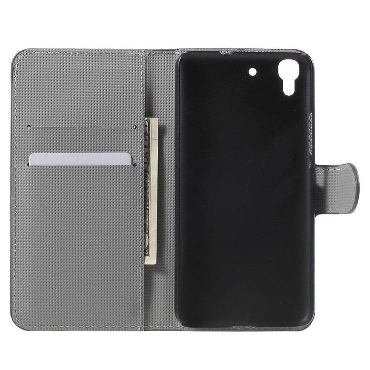 Protective Leather Stand Case for Huawei Honor 4A / Y6 - Sweet Owl Family-4