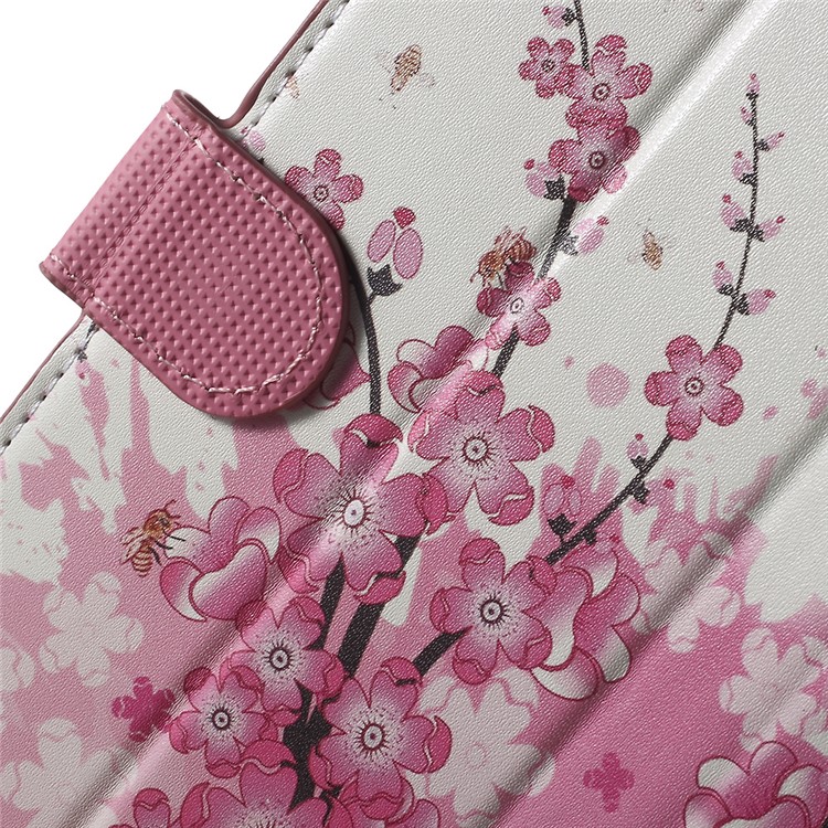 Card Holder Stand Leather Case for Huawei Honor 4A / Y6 - Plum Blossom-6