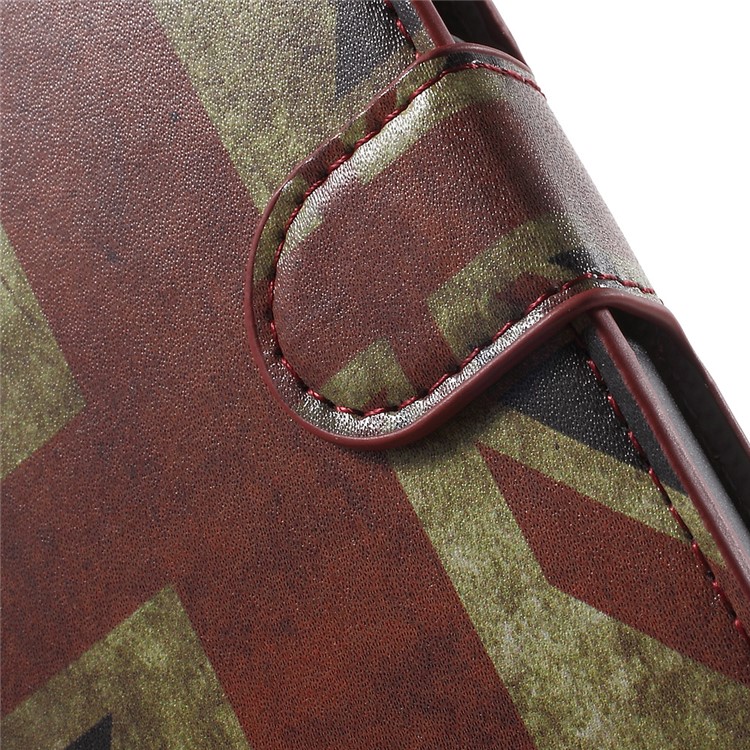 PU Leather Wallet Stand Shell for Huawei Honor 4A / Y6 - Retro UK Flag-7