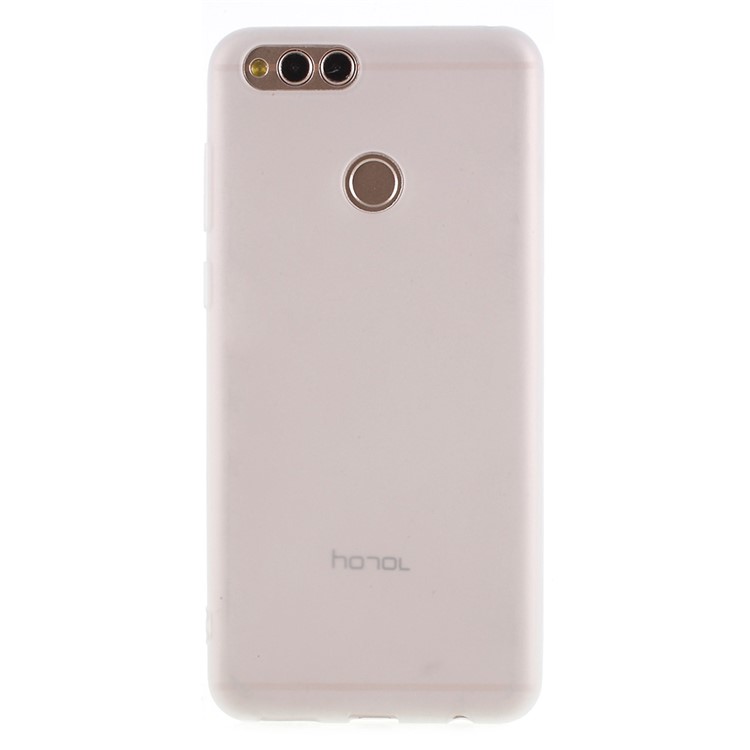 Matte TPU Cover Case for Huawei Honor 7X - White-1
