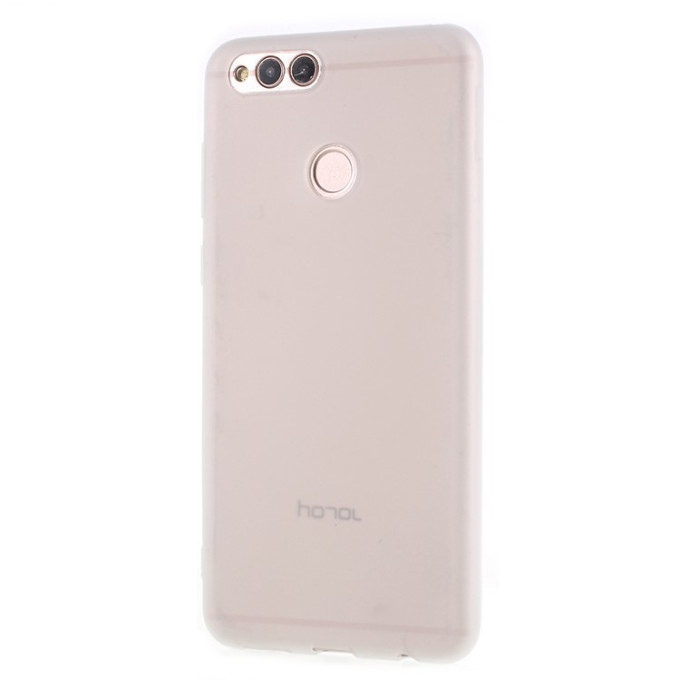 Matte TPU Cover Case for Huawei Honor 7X - White-2