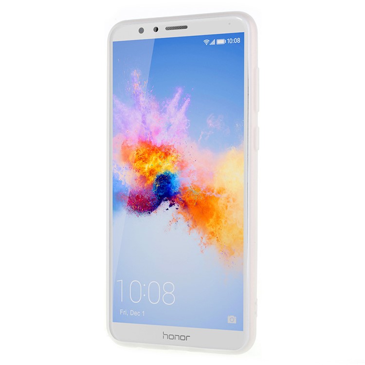 Matte TPU Cover Case for Huawei Honor 7X - White-3