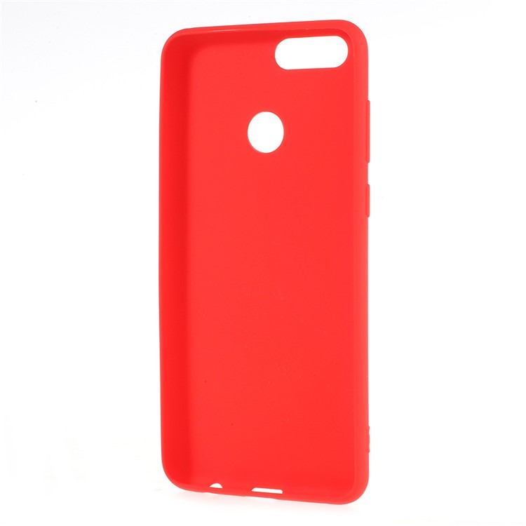 Matte TPU Cell Phone Case for Huawei Honor 7X - Red-4