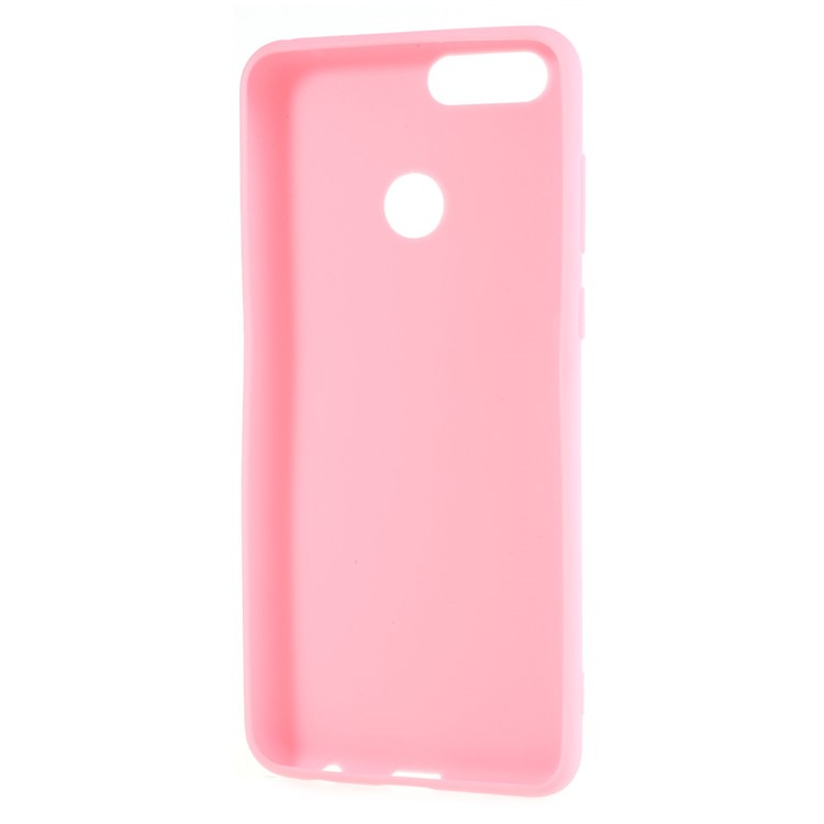 Matte TPU Shell Cover Case for Huawei Honor 7X - Pink-4