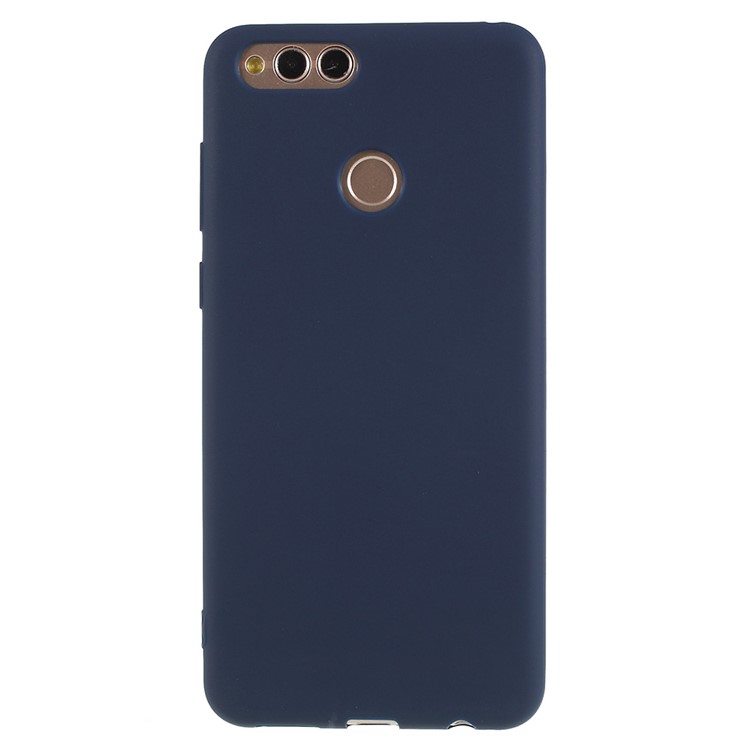 Matte TPU Protection Case for Huawei Honor 7X - Dark Blue-1