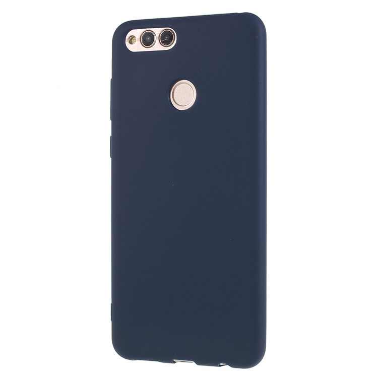 Matte TPU Protection Case for Huawei Honor 7X - Dark Blue-2