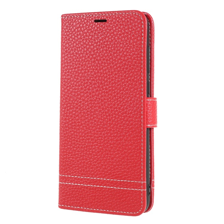 Litchi Texture Wallet Stand Leather Phone Cover for Huawei Mate 10 Lite/nova 2i/Maimang 6/Honor 9i (India) - Red-3